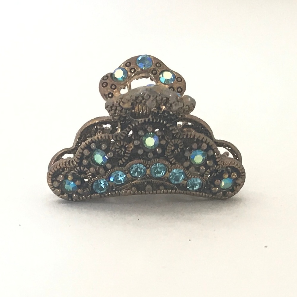 Rhinestone mini hair claw